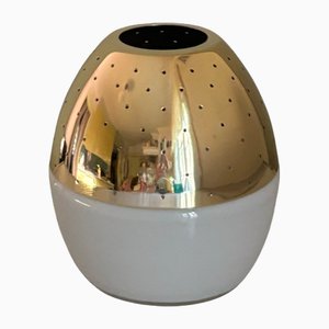 Bougeoir en Verre et Laiton par Hans-Agne Jakobsson, 1960s