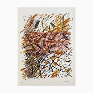Jacques Germain, Abstrakte Komposition IV, Original handsignierte Lithographie, 1969