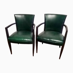 Set of Vintage Bridge Armchairs, 1950s