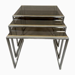 Hollywood Regency Nesting Tables, Set of 3