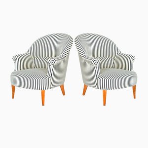 Poltrone Crapaud blu navy, set di 2