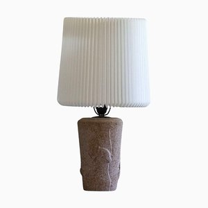 Moderne französische Vintage Tischlampe aus Stein mit Elefantenmotiven, 1970er