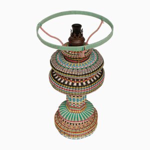Polish Table Lamp in Multicolored Wire, 1960s