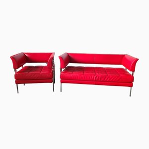 Hydra Castor Sofa & Sessel von Poltrona Frau, 2001, 2er Set