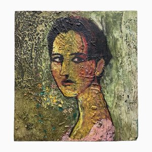 Ali Al Tajer, Portrait, Peinture à l'Huile, 1998