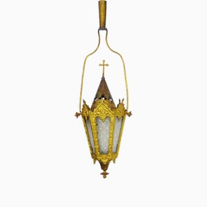 Antique Neo-Gothic Processional Lantern