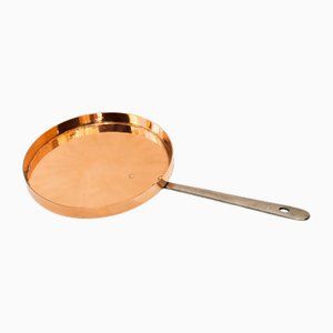 Large Art Deco Copper Pan, Vienna, 1930s