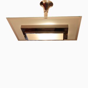 Lampada da soffitto Art Déco di Henri Petitot per Atelier Petitot, anni '30