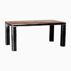 Tessellated Table with Elm Burl Top, 1970s