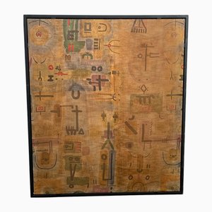 Panneau en Tissu Sérigraphié par Gio Pomodoro, 1950s
