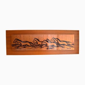 Vintage Copper Wall Hanging by Romeo Pavlo