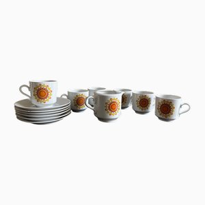 Porcelain Cups with Milk Jug from Winterling, 1970, Set of 7