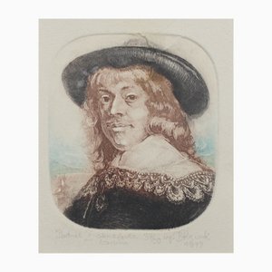 Barbara Rosiak, Retrato II, Aguafuerte sobre papel, 1979