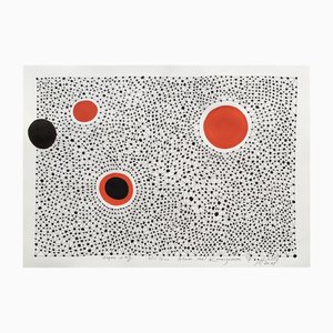 Andrzej Fogtt, Sky Above Kuraszewo, Tempera y dibujo a tinta, 2003