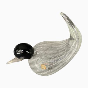 Pájaro vintage de cristal de Murano de Zanetti, años 50