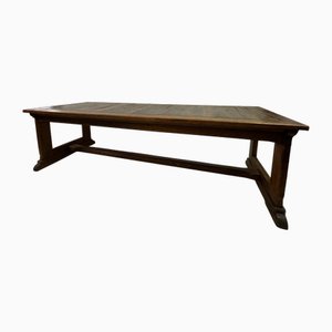 Large Teak and Pine Refectory Table, 1900s