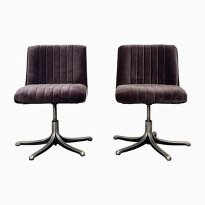 Samt P52 Sessel von Osvaldo Borsani für Tecno, 1960, 2er Set