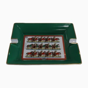 Porcelain Ecuries Ashtray from Hermès