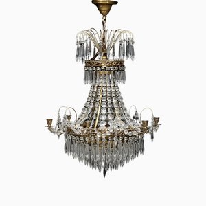 Antique Swedish Empire Chandelier, 1900