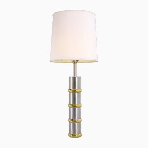 Steel and Brass Floor Lamp from Laurel, 1970s