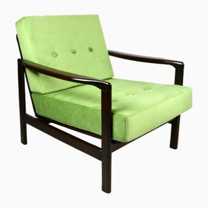 Butaca vintage en verde claro de Z. Baczyk, años 70
