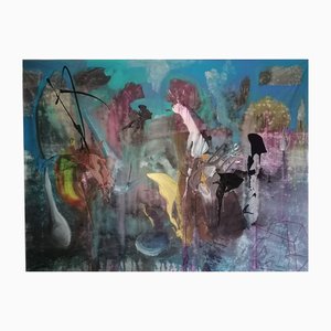 Stefano Mazzolini, Penblu, 2023, Acrylic & Oil on Canvas