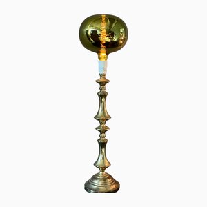 Dänische Messing Stehlampe, 1960er