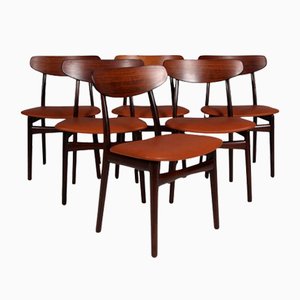 Rosewood Dining Chairs by Henning Kjærnulf, 1970s, Set of 6