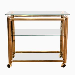 Italian Brass and Nickel Bar Cart by Gio Ponti & Terenghi