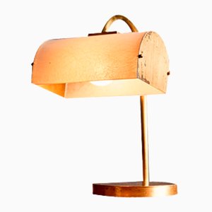 Lampada da tavolo in ottone, anni '50