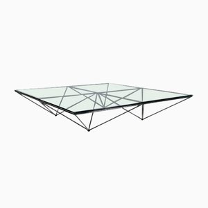 Italian Modern Black Coffee Table attributed to Paolo Piva for B&b Italia, 1980s