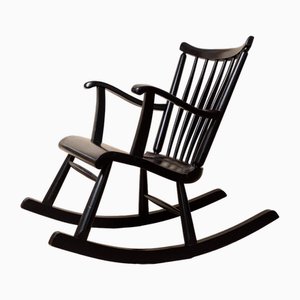 Vintage Scandinavian Rocking Chair by Ilmari Lappalainen, Ilmari Lappalainen for Asko, 1960s