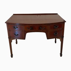 Antique Edwardian Mahogany Bow Front Inlaid Sideboard, 1900