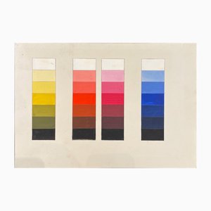 Erich Mrozek, Farbskala, 1920s, Watercolor