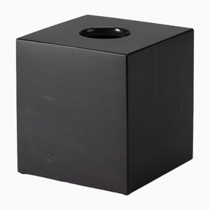 Black Marble Square Tissue Box by Royal Bee Design