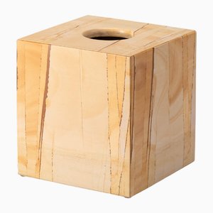 Sand Marble Square Tissue Box by Royal Bee Design