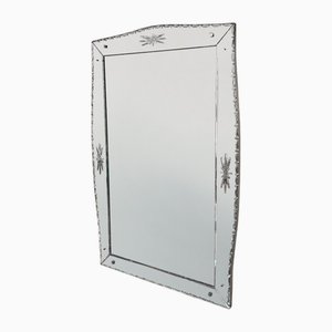 Large Vintage French Venetian Mirror, 1920s