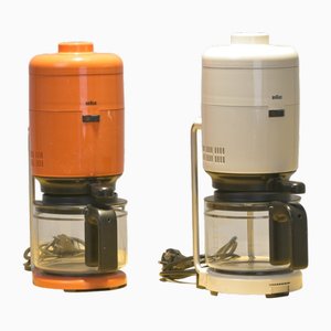 Coffee Machines Kf 20/21 by Florian Seiffert for Braun, Germany, 1972, Set of 2