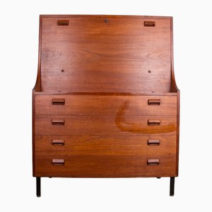 Vintage Danish Desk in Teak by Borge Mogensen for Soborg Mobelfabrik, 1960