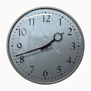 Orologio industriale da fabbrica/ufficio di Peter Behrens per Siemens, Germania, anni '60