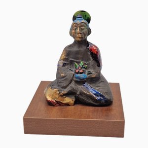 Vettor Cassinari, Buddha Sculpture, 1980s, Bronze