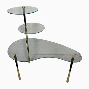 Vintage Pflanzentisch mit Regal