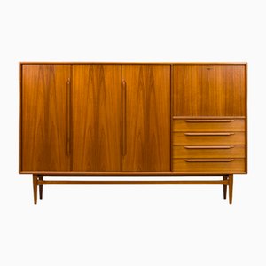 Mid-Century Teak Type Rt 200 Highboard in Teak by Heinrich Riestenpatt for RT Möbel, 1960s