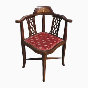 Edwardian Inlaid Mahogany Armchair