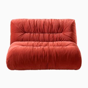 Mambo Orange Fabric Sofa by Lorenza Bozzoli