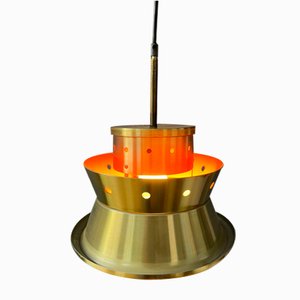 Space Age Hanging Lamp in Metalic from Doria Leuchten