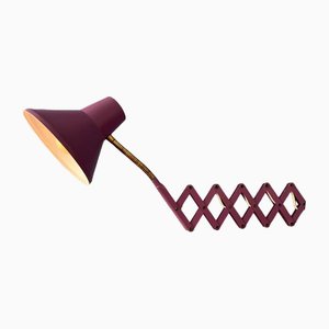 Lampada da parete vintage a forbice Space Age