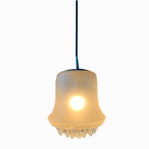 Mid-Century Frosted Glass Hanging Lamp from Peill & Putzler