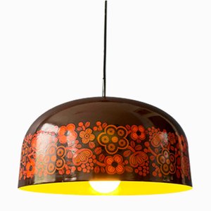 Mid-Century Brown Arabia Hanging Lamp by Kaj Franck for Fog & Morup