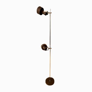Mid-Century Brown Anvia Floor Lamp